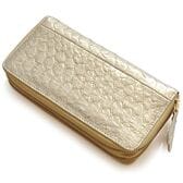 【ゴールド】パイソン革 ダブルラウンドファスナー 長財布 3226GD
