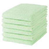 バスタオル《ライトグリーン 6枚セット》