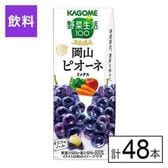カゴメ 野菜生活100 本日の逸品 岡山ピオーネミックス 195ml×48本