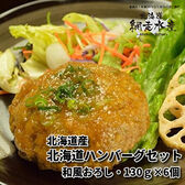 ＜温めるだけで食べられる＞北海道ハンバーグセット 和風おろし2個入り（計260g）×3袋