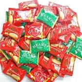 【 50コ】不二家 ミニハートチョコレート2種とリッチバタークッキー