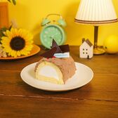 【1本】白金クリームロール（ショコラ）《ハーフ》