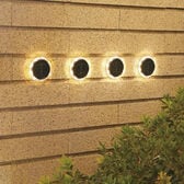 【2個×3セット】ソーラー充電式フットライト（丸型）