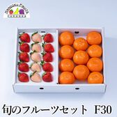 【予約受付】12月中旬~順次出荷 旬のフルーツセットF30(紅白苺・紅まる君)