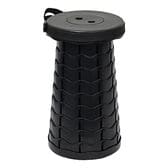 【ブラック】便利な伸縮式スツール