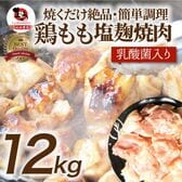 【12kg(500g×24)】ジューシー鶏ももの塩麹漬け 焼肉（乳酸菌入り）