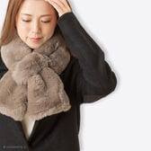 【エトゥープ】もこもこもふもふ フェイクファーボアマフラー