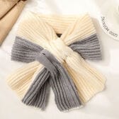 【グレー】バイカラーマフラー 差し込みタイプ