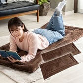 【2枚組】あったかフランネルご寝長座布団