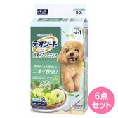 デオシート消臭＆フレグランスグリーンアロマレギュラー 80枚×6点セット
