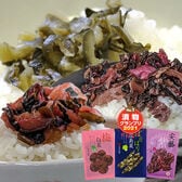 【日替わり数量限定】【3種/計3袋】「ぱりぱり広島菜」「安藝紫」「梅白菜」3種各1袋セット！漬物グランプリ金賞受賞☆【先行チケット利用NG】