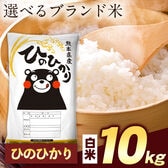 【計10kg(5kg×2袋)】令和7年産 熊本県産選べる三大銘柄米 白米【ヒノヒカリ】