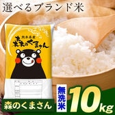 【計10kg(5kg×2袋)】令和7年産 熊本県産選べる三大銘柄米 無洗米【森のくまさん】