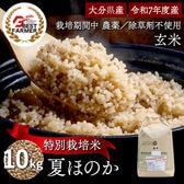 【玄米10kg】特別栽培米 大分県産 宗像農園 夏ほのか 栽培期間農薬不使用 令和7年産