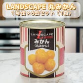 【賞味期限間近】LANDSCAPE みかん（丸みかん）1号缶【1箱（6缶入）】  3kg シロップ漬