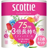 スコッティフラワーパツク3倍長持ちダブル 4R×12点セット