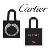 【日替わり数量限定】【V&A博物館限定】CARTIER パンテールバングルモチーフ トートバッグ【先行チケット利用NG】