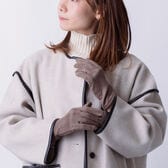 【日替わり数量限定】【モカ】スマートフォン対応 手触りなめらか＆裏起毛シャムード手袋【先行チケット利用NG】