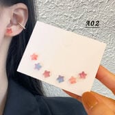 【A02】グミみたいな星型ピアス 3ペアセット