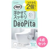 消臭力 DeoPita トイレ用【つけかえ】リフレッシュサボン 2個入×4点セット
