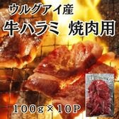 【計1kg/100g×10P】グラスフェッドビーフ【高級】牛ハラミ 焼き肉用