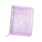 【パープル】A5サイズ6穴バインダー ホログラムリフィル