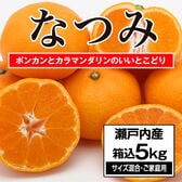【予約】4/16~順次出荷【箱込 5.0kg】瀬戸内産 なつみ (ご家庭用・キズありサイズ混合)