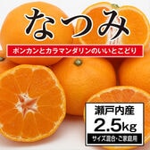 【予約】4/16~順次出荷【2.5kg】瀬戸内産 なつみ (ご家庭用・キズありサイズ混合)