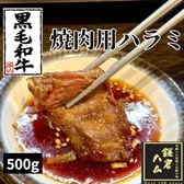 【計500g/250g×2パック】極上黒毛和牛ハラミ（にんにく塩麹タレ）焼肉用厚切りスライス