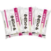 【計6kg/2kg×3袋】[精米]令和7年産 北海道産 ゆめぴりか 白米