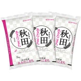 【計15kg/5kg×3袋】[精米] 令和7年産 秋田県産 あきたこまち 白米