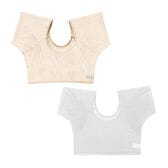 【白・ベージュ各1枚セット/Mサイズ】女性用汗取りインナー