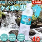 【525ml×40本】大分県産 阿蘇くじゅう連山の天然水「ケイ素の恵」天然シリカ ミネラルウォーター