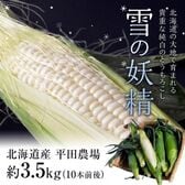 【予約受付】8/1~順次出荷【10本前後(1本約350g)】平田農場のとうもろこし 雪の妖精