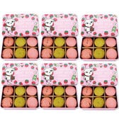 【ピンク缶/18枚入×6缶】プレミアム ヤギミルククッキー(苺ラズベリー・苺ピスタチオ・苺チョコ）