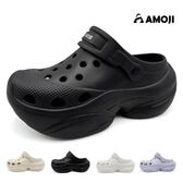 【ブラック/26cm】レディース 厚底 美脚 クロッグサンダル 2WAY 通気性 CL0858