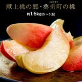 【予約受付】7/20~順次出荷【約1.5kg(5〜6玉)】献上桃の郷 福島県桑折町産 特選「雅」