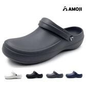 【グレー/26cm】ワークサンダル クロッグ 軽量 滑りにくい WK203