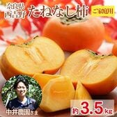 【予約受付】10/1~順次出荷【約3.5kg】奈良県産たねなし柿 （平核無柿・刀根柿）