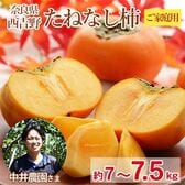 【予約受付】10/1~順次出荷【約7kg~7.5kg】奈良県産 たねなし柿（平核無柿・刀根柿）