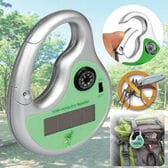 【3個セット】ソーラー式 虫よけ超音波フック/電池不要!配線不要!