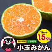 【予約受付】9/20~順次出荷【1.5kg(約18玉前後~43玉前後入)】熊本小玉みかん ※ご家庭用