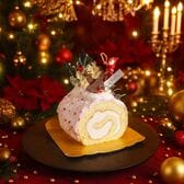 【12/22着】【1本】白金プレミアムジャージーブッシュドノエル(苺)《ハーフ》