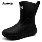 【ブラック/23.0cm】レインブーツ メンズ レディース 完全防水 ミドル丈 男女兼用 CB650