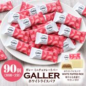 【賞味期限要確認】【90粒】ガレー ホワイトライスパフ ミニチョコレート（30粒入り×3袋）
