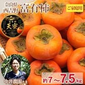 【予約受付】11/5~順次出荷【約7~7.5kg】《ご家庭用》大きさお任せ 富有柿　天蜜