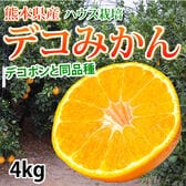【予約受付】12/21~順次出荷【4kg】熊本県産 ハウスデコみかん（ご家庭用、傷あり）