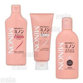 ミノン ヘアケア&ボディケア 3種セット(ミノン薬用ヘアシャンプー/ミノン薬用コンディショナー/ミノン全身シャンプー しっとりタイプ 120mL)