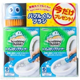 スクラビングバブル　トイレスタンプクリーナー　バブル君ミニブラシ付　2コパック　フレッシュソープ