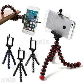 くねくね三脚 スマホ・デジカメでの撮影が簡単に！自由に足を曲げられ色々な場所に設置可能